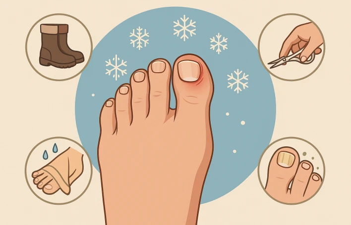 Toenail Health in Winter: Ingrown Nail Causes and Treatment